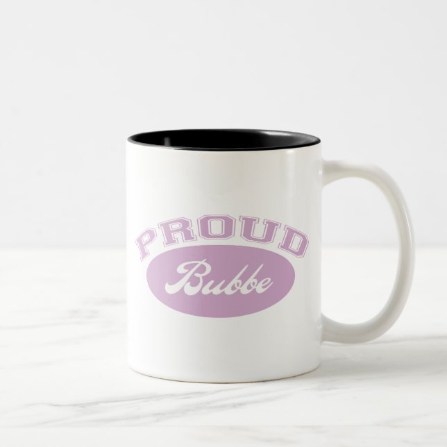 Tasse 2 Couleurs Bubbe fier (Droit)
