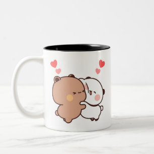 Tasse 2 Couleurs Bubu et Dudu, Panda et Brownie Bear Couple