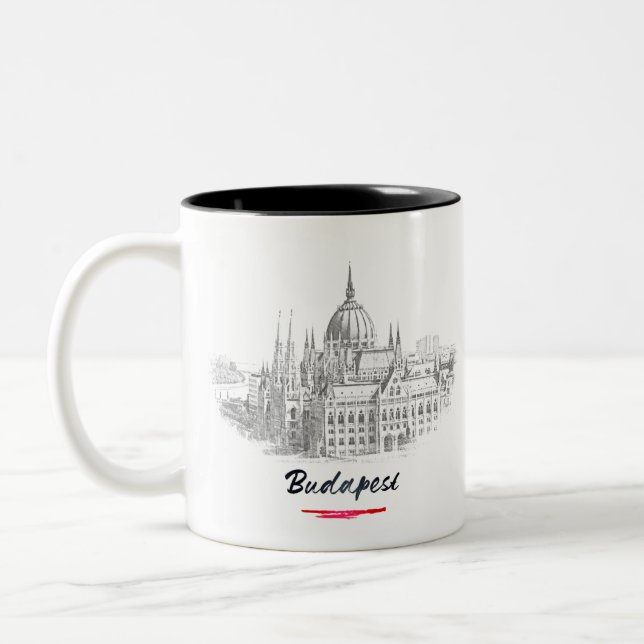 Tasse 2 Couleurs Budapest - Hungary - Parlement (Gauche)