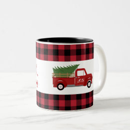 Tasse 2 Couleurs Buffalo Camion Rouge débarqué Noël
