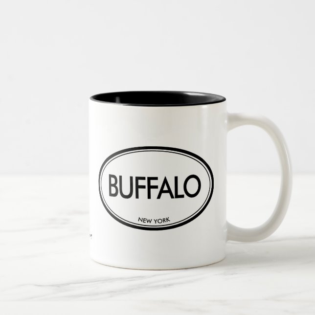 Tasse 2 Couleurs Buffalo, New York (Droit)