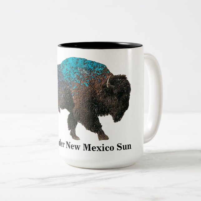 Tasse 2 Couleurs Buffle nord-américain (Devant droit)