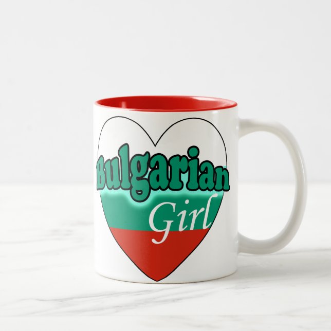 Tasse 2 Couleurs Bulgare Girl (Droit)