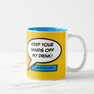 Tasse 2 Couleurs Bulle de dialogue de bande dessinée de citation dr
