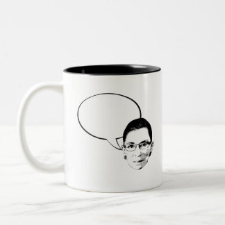 Tasse 2 Couleurs Bulle de pensée de Ruth Bader Ginsburg