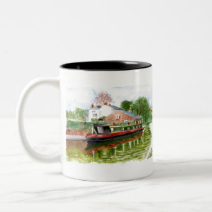 Tasse 2 Couleurs Bungalow et Narrowboat The Wharf