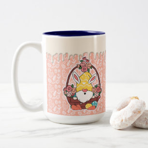 Tasse 2 Couleurs Bunny Ears Gnome de Pâques