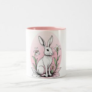 Tasse 2 Couleurs Bunny et Lilies