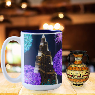 Tasse 2 Couleurs Burj Khalifa Dubai skyline Architecture UAE