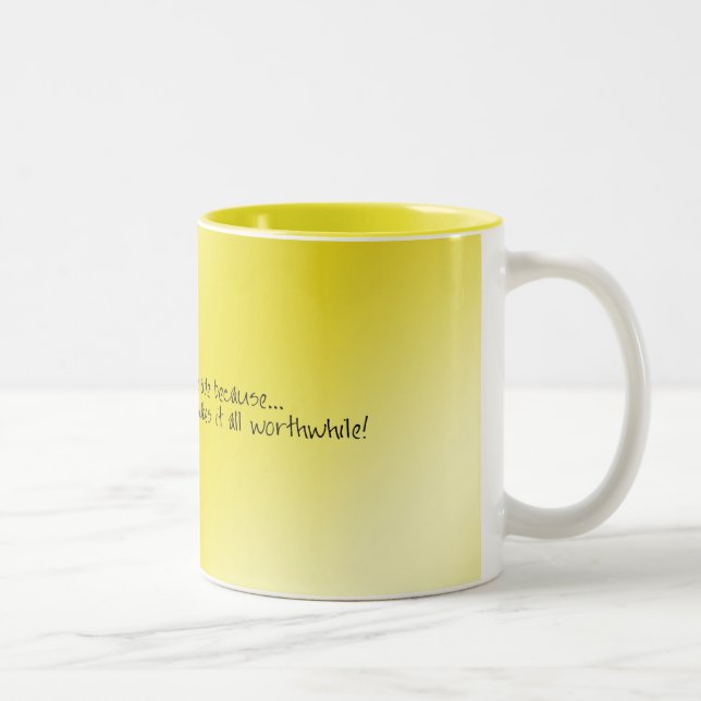 Tasse 2 Couleurs Bus Aide Un Bon Sourire Du Matin (Droit)