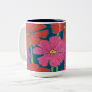 Tasse 2 Couleurs Bushel of Bright Cosmos