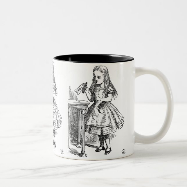 Tasse 2 Couleurs Buvez-moi (Alice au pays des merveilles) (Droit)