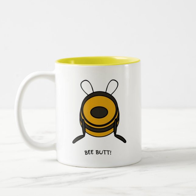 Tasse 2 Couleurs Buzzed & Caffeinated ! 🐝 😂 ☕ (Gauche)