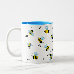 Tasse 2 Couleurs Buzzing Bees Flying Garden