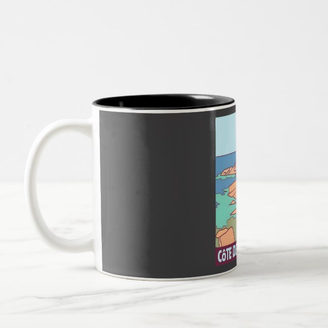 Tasse 2 Couleurs C � le Rose de Granit � France (Gauche)