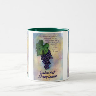 Tasse 2 Couleurs Cabernet Sauvignon Vin Musique
