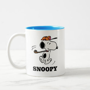 Tasse 2 Couleurs cacahuètes Snoopy Golf Swing