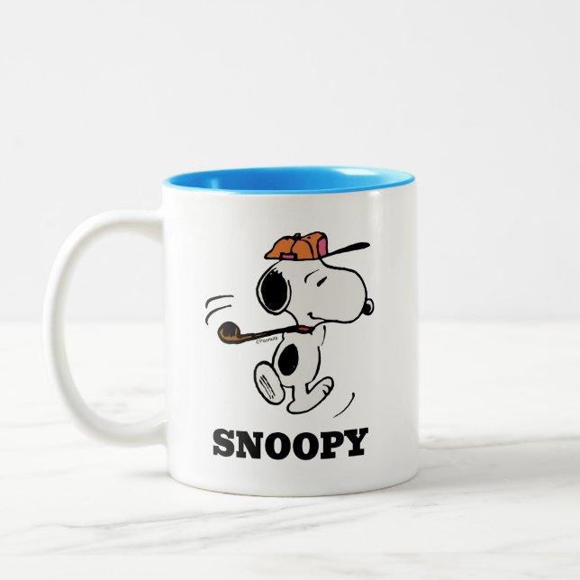 Tasse 2 Couleurs cacahuètes | Snoopy Golf Swing (Gauche)