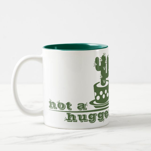 Tasse 2 Couleurs Cactus Pas un gros cactus drôle dire (Gauche)