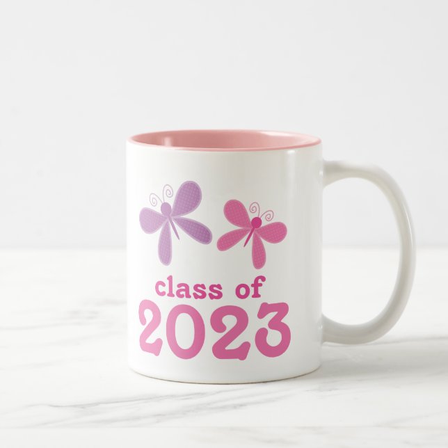 Tasse 2 Couleurs Cadeau 2023 d'obtention du diplôme de filles (Droit)