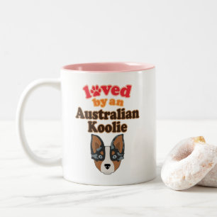Tasse 2 Couleurs Cadeau Amoureux des chiens australien Koolie