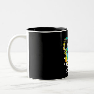 Tasse 2 Couleurs Cadeau Amoureux des chiens de Corgi Tie Dye Rainbo