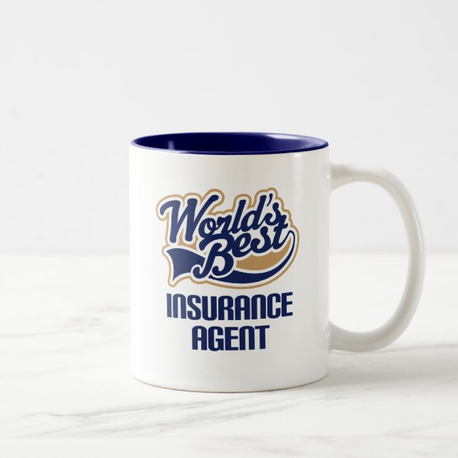 Tasse 2 Couleurs Cadeau d'agent d'assurance (Droit)