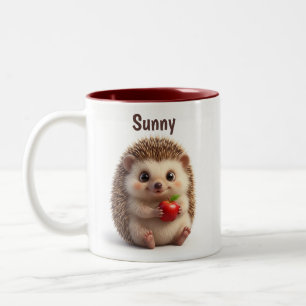 Tasse 2 Couleurs Cadeau d'animal personnalisé Hérisson