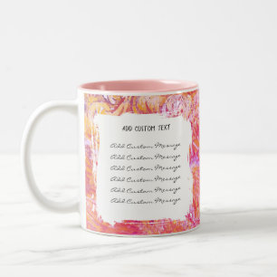 Tasse 2 Couleurs Cadeau d'anniversaire de mariage Texte personnalis