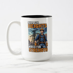 Tasse 2 Couleurs Cadeau d'anniversaire pour un héros monte-ligne él