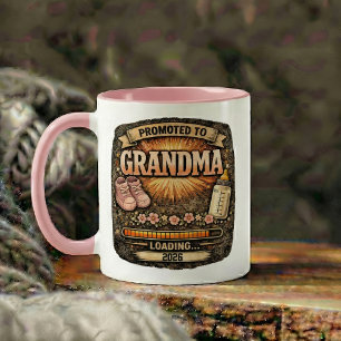 Tasse 2 Couleurs Cadeau d'annonce de grossesse pour grand-mère