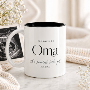 Tasse 2 Couleurs Cadeau d'annonce de grossesse pour Oma
