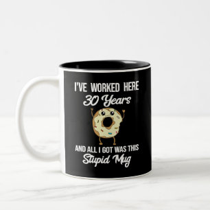 Tasse 2 Couleurs Cadeau d'appréciation pour 30 ans de travail