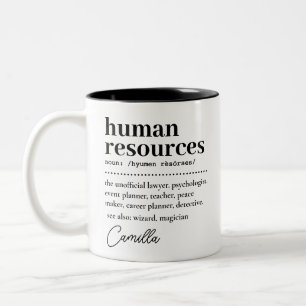 Tasse 2 Couleurs Cadeau d'appréciation RH, Définition des ressource