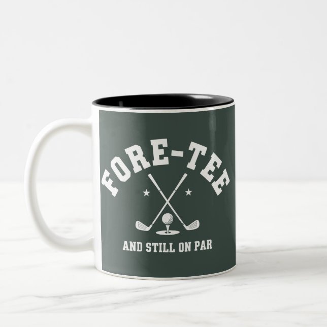 Tasse 2 Couleurs Cadeau de 40e anniversaire de golf Golf  (Gauche)