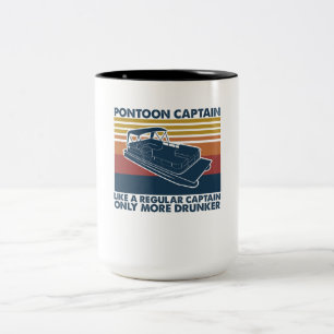 Tasse 2 Couleurs Cadeau de bateau   Drôle idée cadeau de bateau Pon