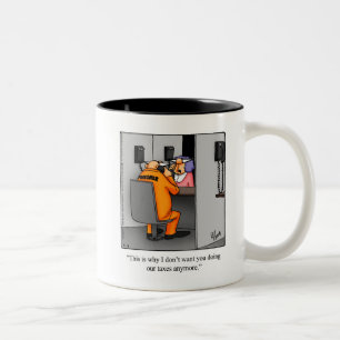 Tasse 2 Couleurs Cadeau de boue d'Humour fiscal
