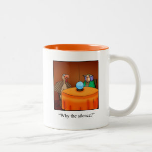 Tasse 2 Couleurs Cadeau de café de l'Humour Thanksgiving
