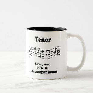 Tasse 2 Couleurs Cadeau de chanteur de tenor