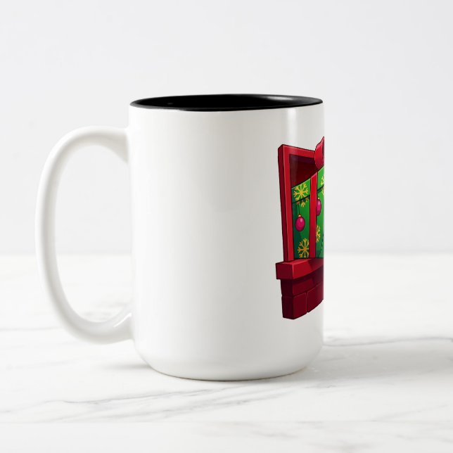 Tasse 2 Couleurs Cadeau de chiot à la course (Gauche)