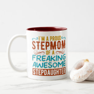 Tasse 2 Couleurs Cadeau de citation de belle-fille de marâtre fière