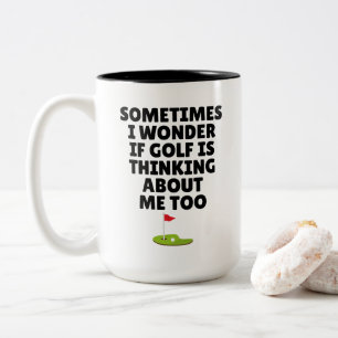 Tasse 2 Couleurs Cadeau de citation drôle de golf Réflexion sur l'h