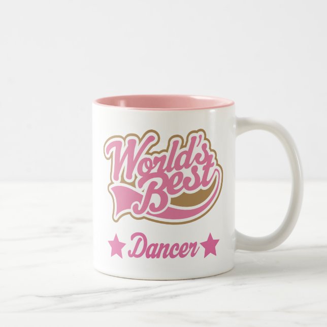 Tasse 2 Couleurs Cadeau de danseur (mondes meilleurs) (Droit)