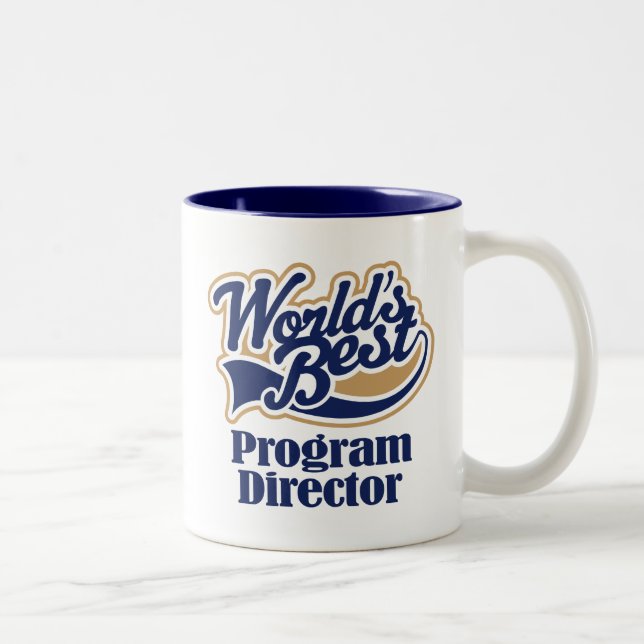 Tasse 2 Couleurs Cadeau de directeur du programme (Droit)