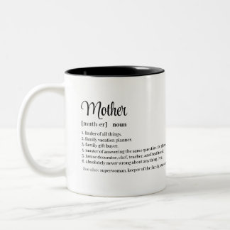 Tasse 2 Couleurs Cadeau de fête des mères personnalisées Maman défi