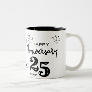 Tasse 2 Couleurs Cadeau de jubilé d'argent