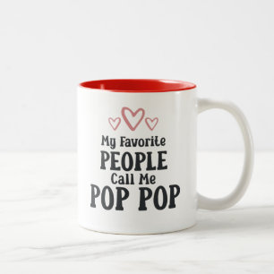 Tasse 2 Couleurs Cadeau de la Fête des Pères Mon peuple préféré m'a