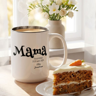 Tasse 2 Couleurs Cadeau de Maman Établie pour Nouvelle Maman
