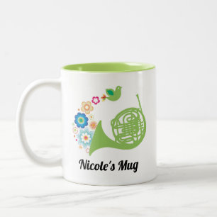 Tasse 2 Couleurs Cadeau de musique du French Horn Player personnali