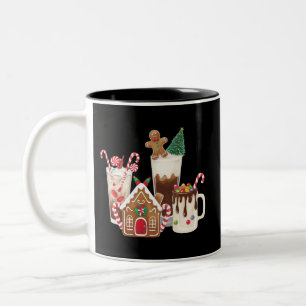 Tasse 2 Couleurs Cadeau de Noël pour amateur de café au pain d'épic